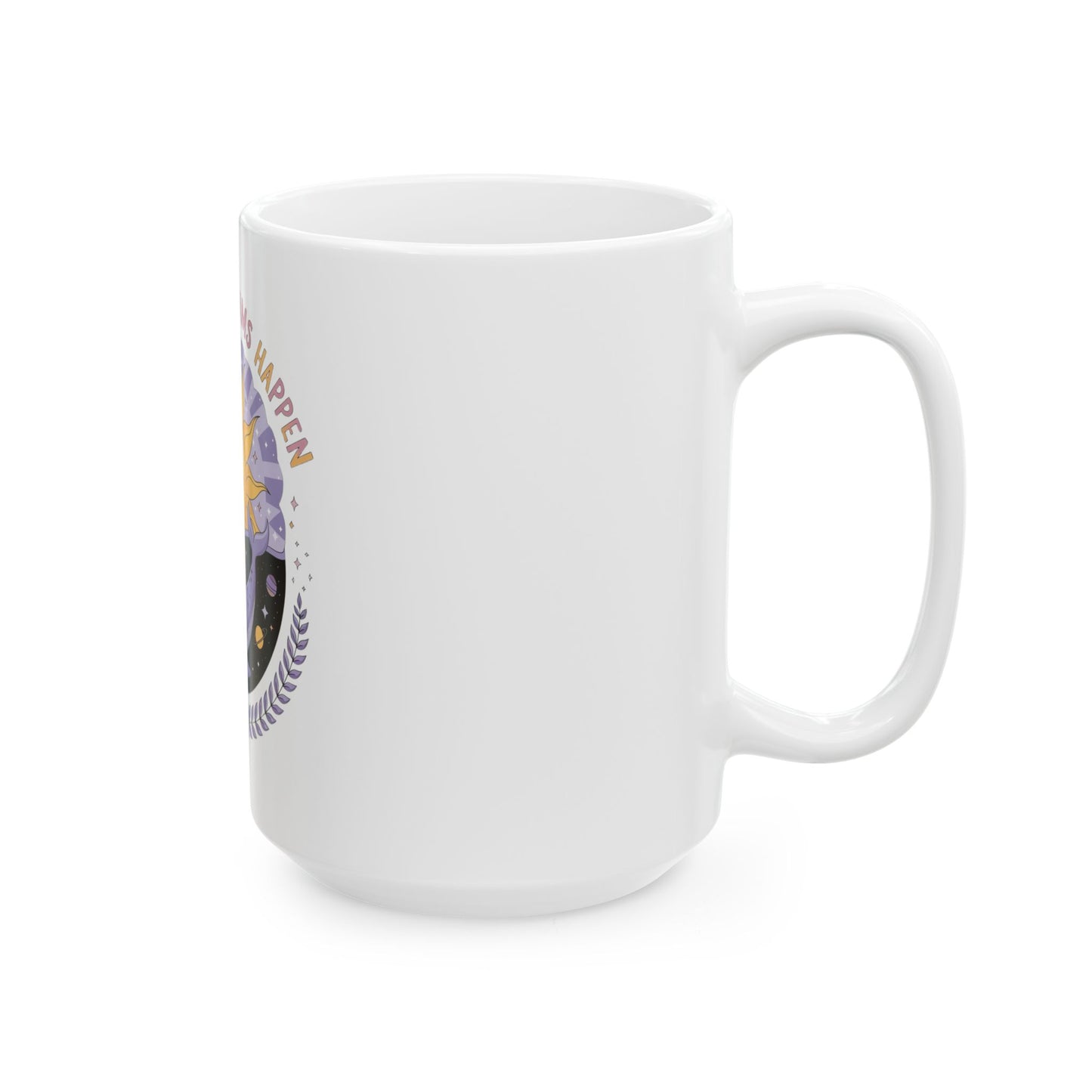 Dreamy Sun & Whale Ceramic Mug - Make Your Dreams Happen, Inspirational Gift, Coffee or Tea Lover, Unique Decor, Motivational
