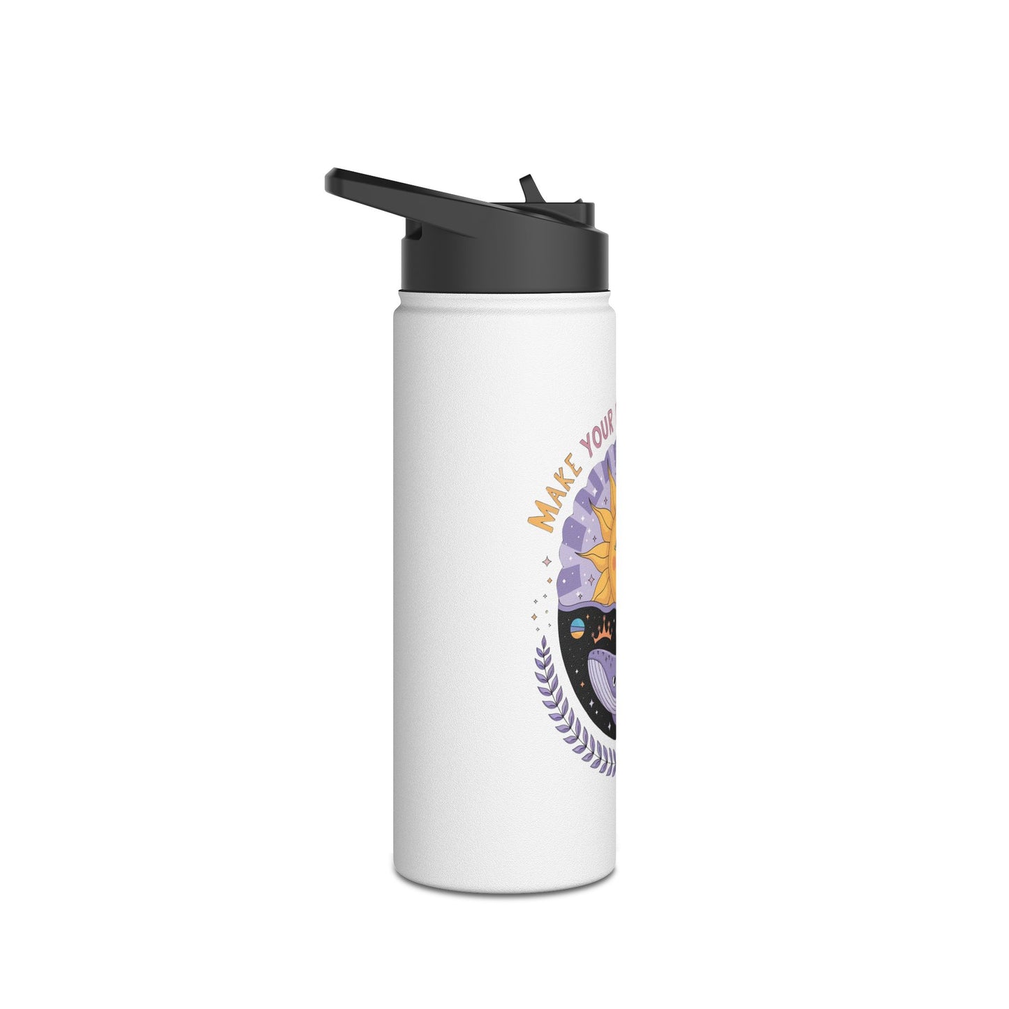 Inspirational Stainless Steel Water Bottle - Embrace Your Dreams, Fitness Hydration, Travel Mug, Eco-Friendly Gift, Motivational Quote