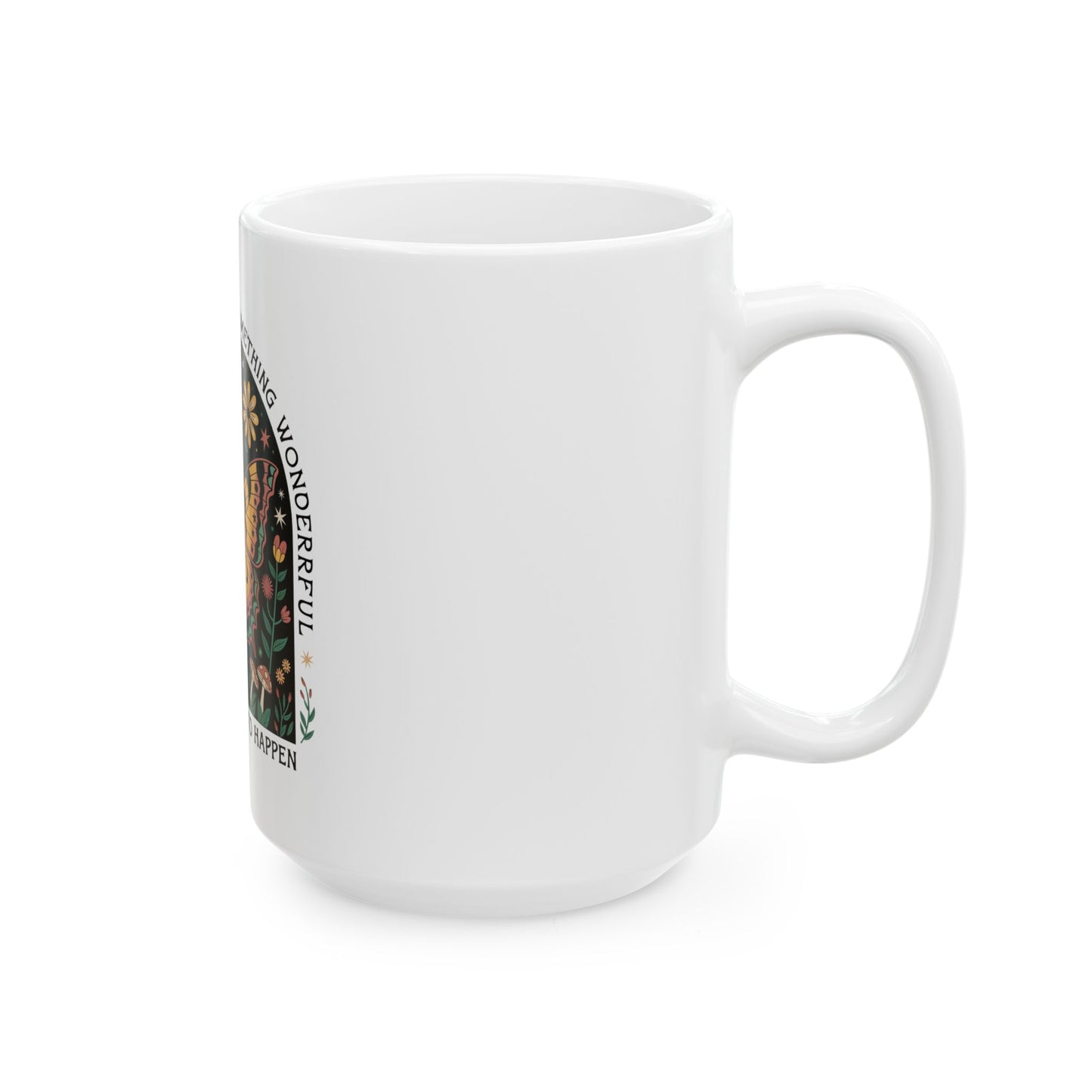 Inspirational Butterfly Ceramic Mug - Always Believe, Coffee Cup, Gift for Her, Motivational Tea Mug, Nature Lover