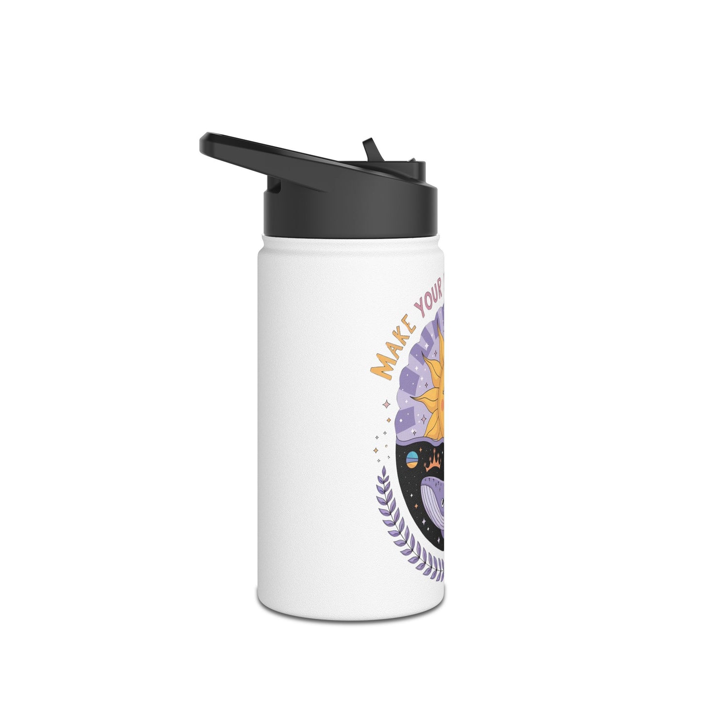Inspirational Stainless Steel Water Bottle - Embrace Your Dreams, Fitness Hydration, Travel Mug, Eco-Friendly Gift, Motivational Quote