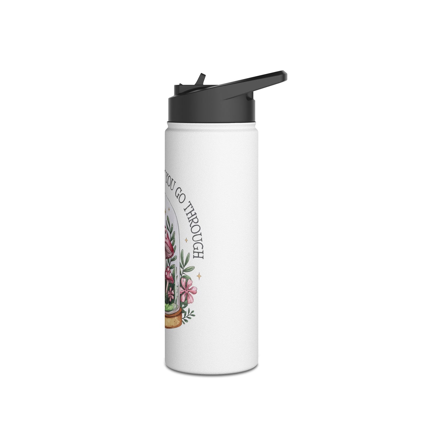 Mushroom-Themed Stainless Steel Water Bottle | Eco-Friendly, Motivational Gift, Outdoor Adventure, Hiking, Home Décor