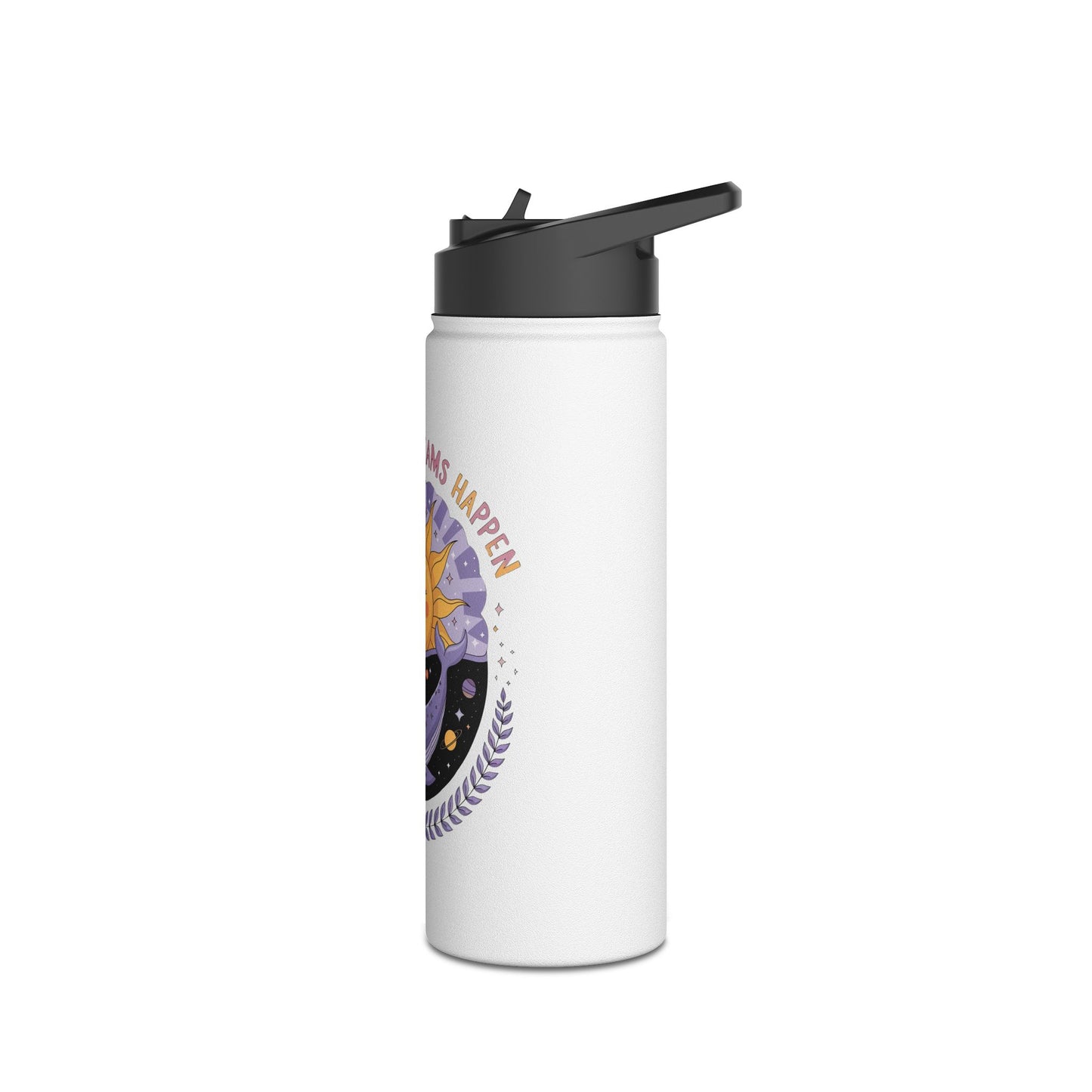 Inspirational Stainless Steel Water Bottle - Embrace Your Dreams, Fitness Hydration, Travel Mug, Eco-Friendly Gift, Motivational Quote
