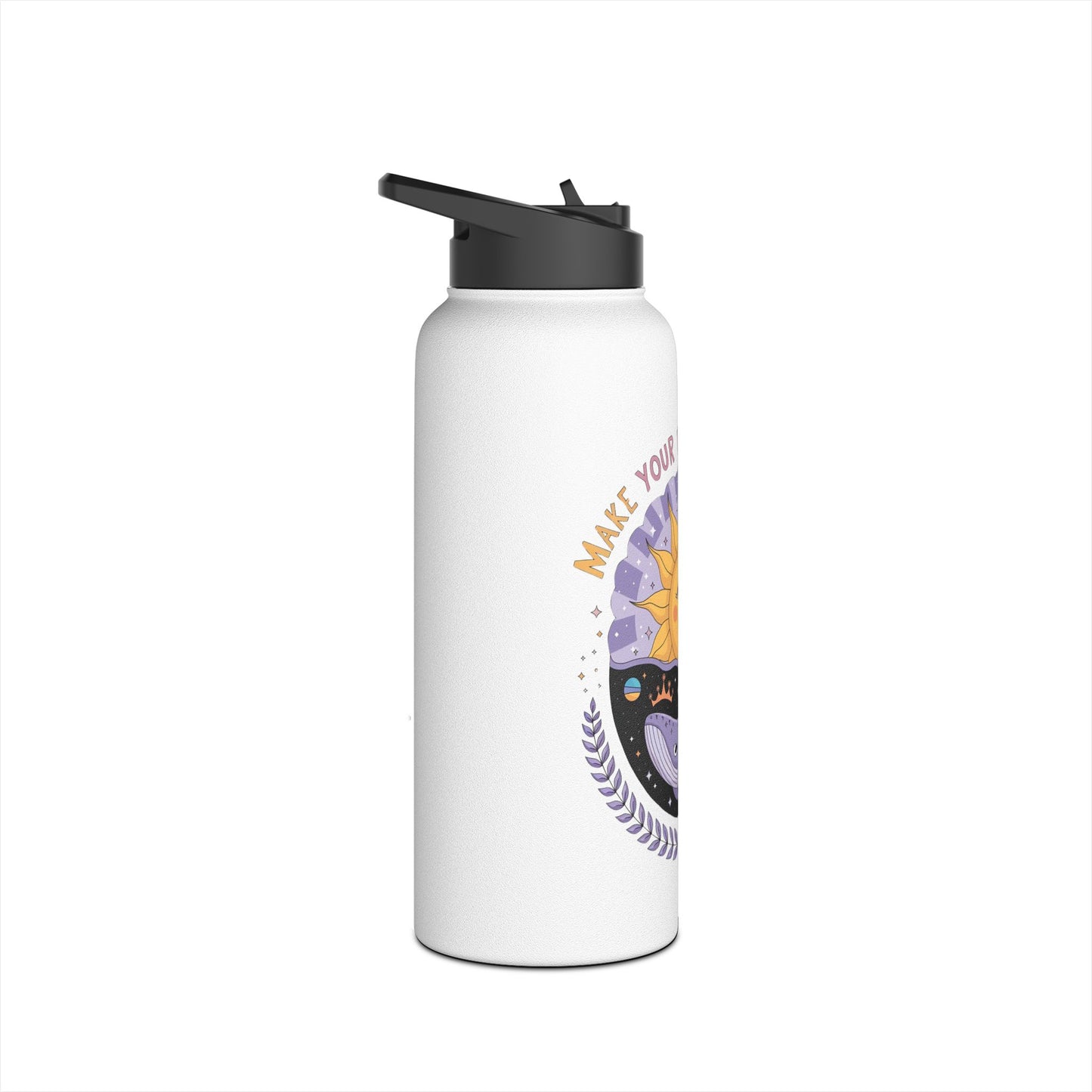 Inspirational Stainless Steel Water Bottle - Embrace Your Dreams, Fitness Hydration, Travel Mug, Eco-Friendly Gift, Motivational Quote