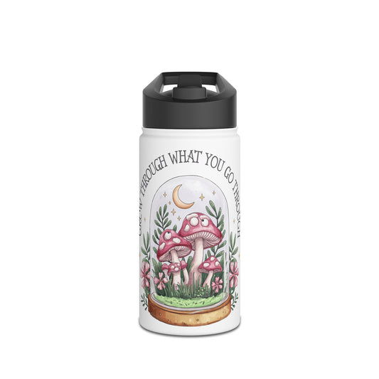 Mushroom-Themed Stainless Steel Water Bottle | Eco-Friendly, Motivational Gift, Outdoor Adventure, Hiking, Home Décor